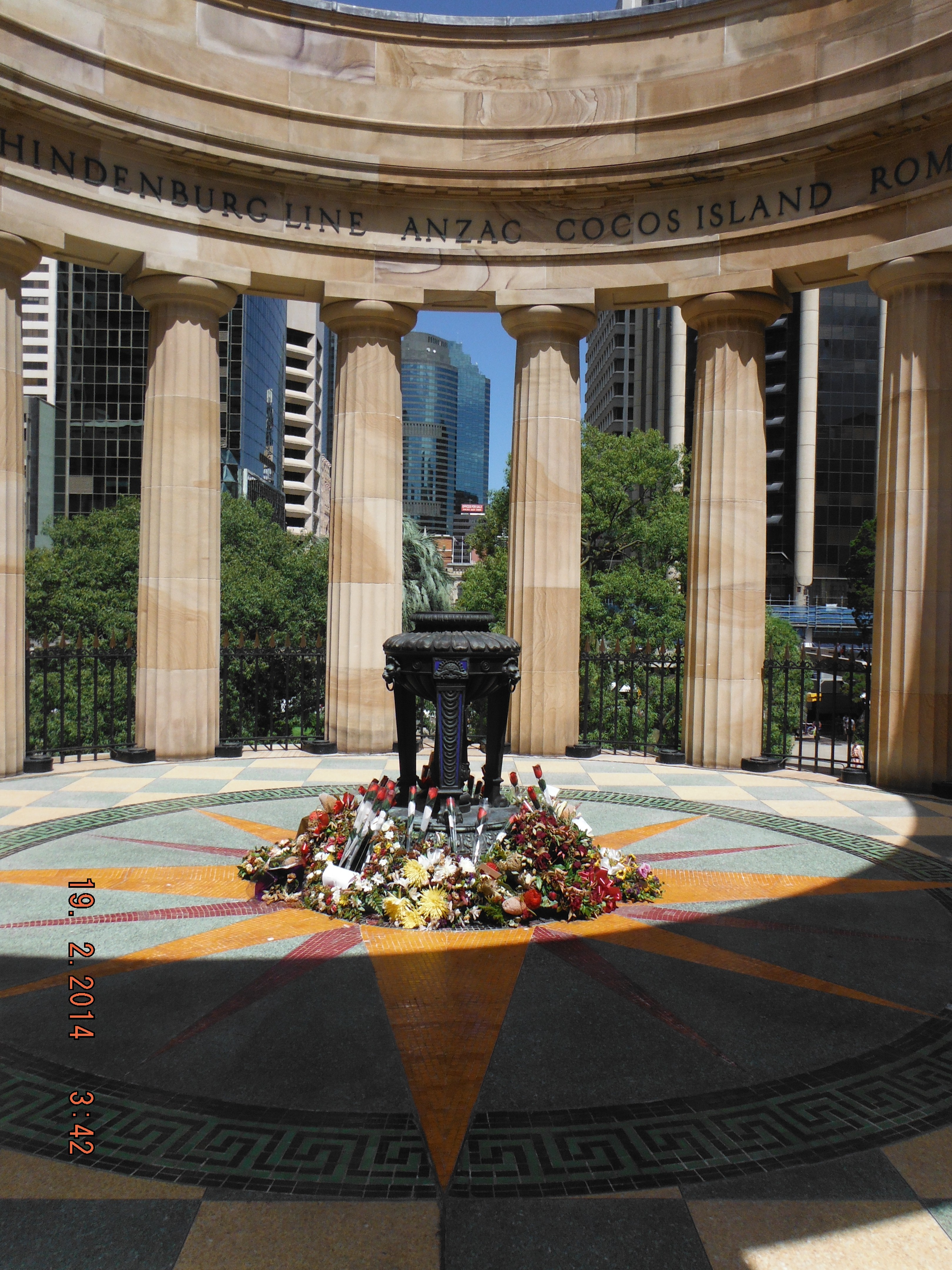 The Eternal Flame at ANZAC Square Brisbane 