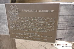 Near the statue is a tribute from the Institute of Engineers of Australia and the Port Authority