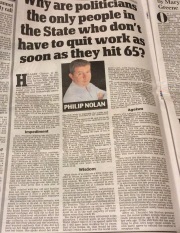 Philip Nolan of Irish Daily Mail on forced retirement in Ireland