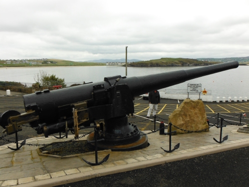 A gun recovered from the wreck of the Laurentic. Sited at Downings Pier in County Donegal.