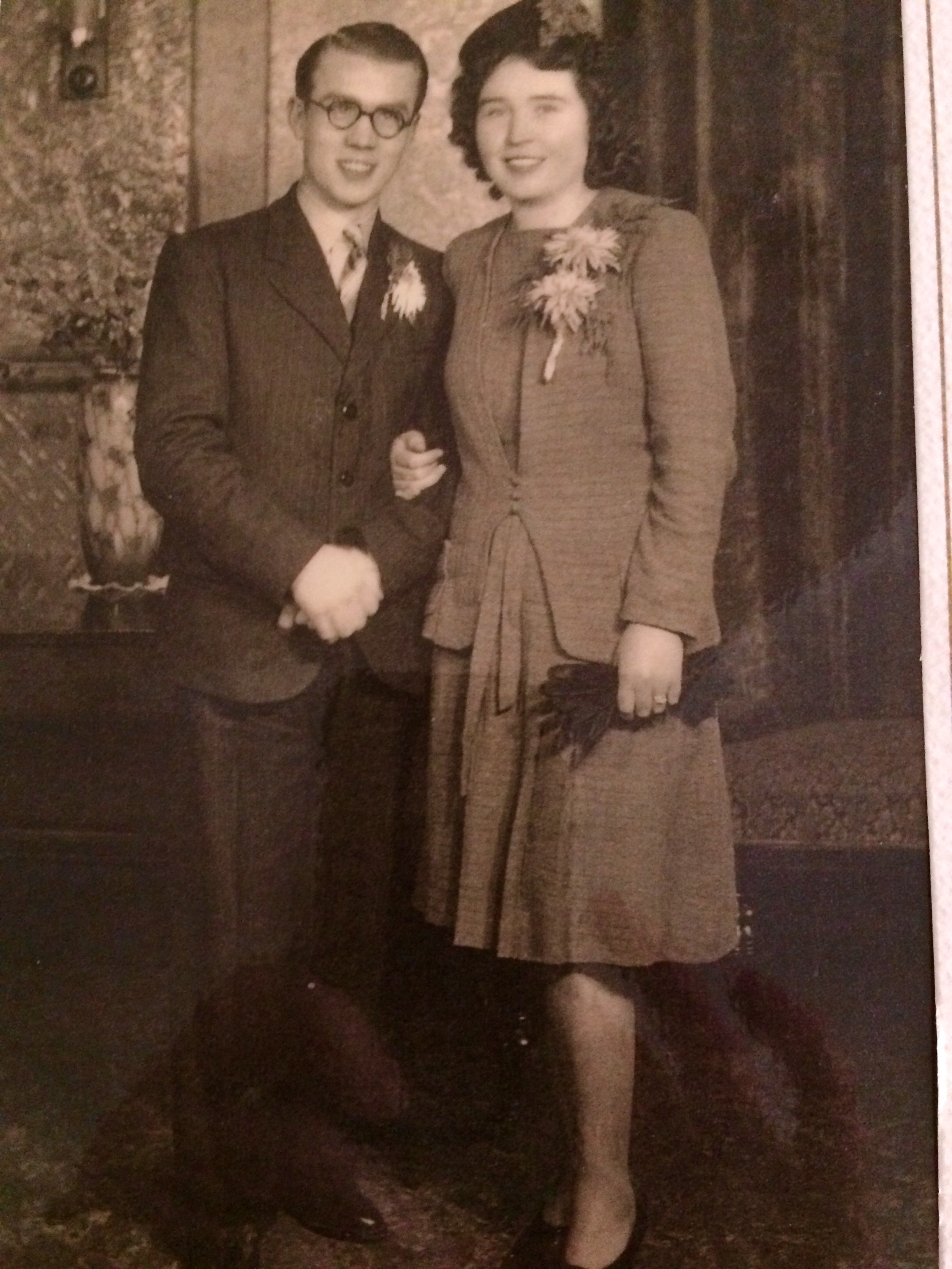 The happy couple, on this day 71 years ago
