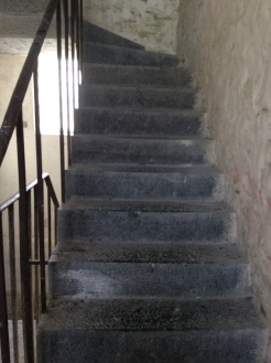 Stairs to sleeping quarters
